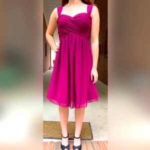 Bill Levkoff | Sangria Formal Midi Dress